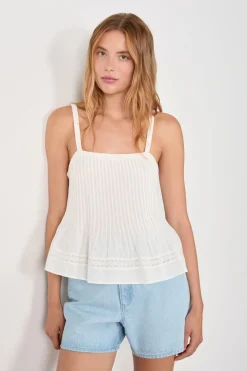 Top de tirantes de algodón