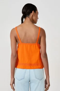 Top de tirantes de algodón