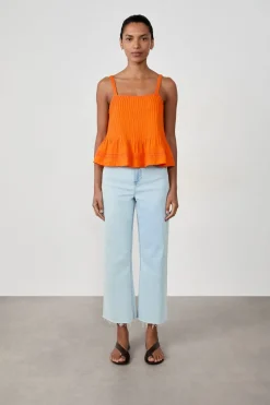 Top de tirantes de algodón