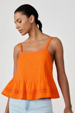 Top de tirantes de algodón