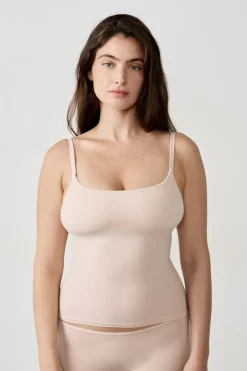 Top de tirantes de microfibra