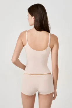 Top de tirantes de microfibra