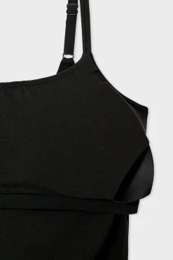 Top de tirantes de microfibra