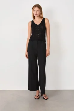 Top de tirantes de punto