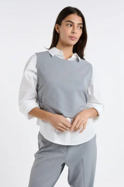 Top sin mangas a rayas