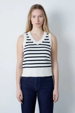 Top sin mangas marinero
