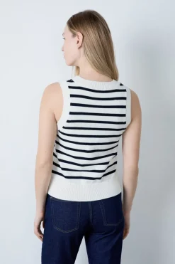 Top sin mangas marinero