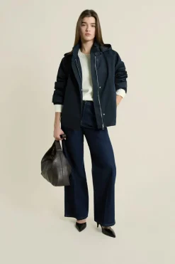 Trench à capuche avec coton