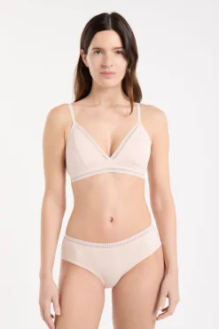 Triángulo sin aros, almohadillas de algodón extraíbles