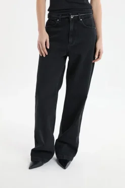 Vaqueros anchos de algodón