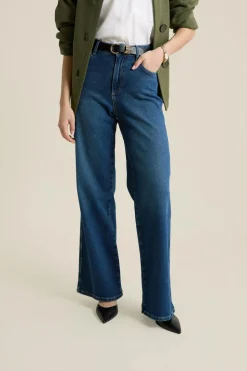 Vaqueros rectos de algodón