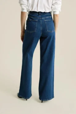 Vaqueros rectos de algodón