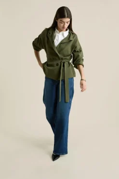 Vaqueros rectos de algodón