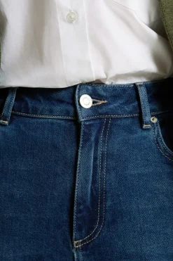 Vaqueros rectos de algodón