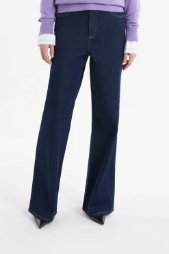 Vaqueros rectos de algodón