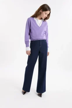 Vaqueros rectos de algodón