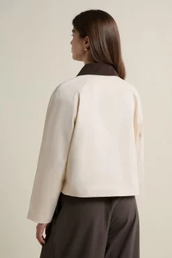 Veste courte à col velours