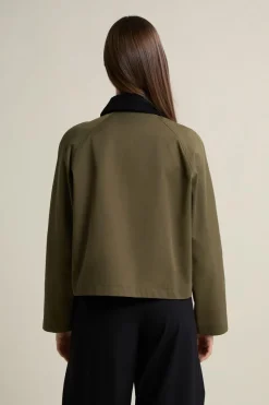 Veste courte à col velours