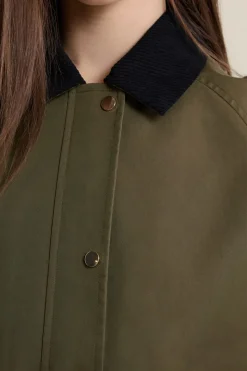 Veste courte à col velours