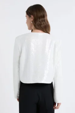 Veste courte à sequins