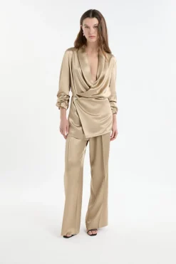 Veste manches longues en crêpe