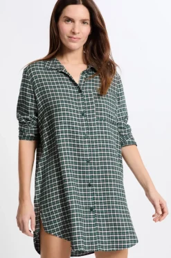 Vestido camisero a cuadros