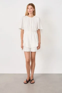 Vestido de algodón con bordado