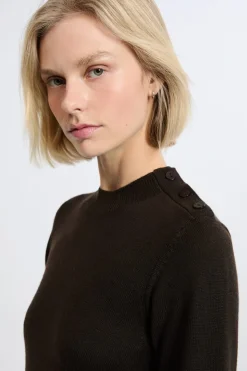 Vestido de manga larga con lana