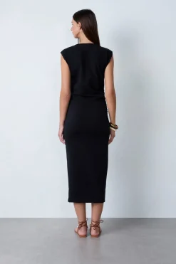 Vestido largo de algodón