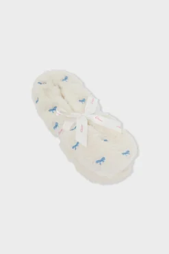 Zapatillas con motivos de tejido ultrasuave